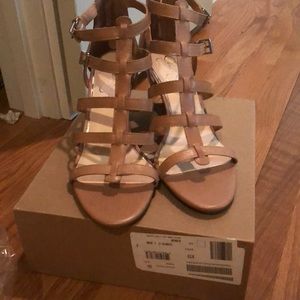 Jessica Simpson Leather Wedge Sandals